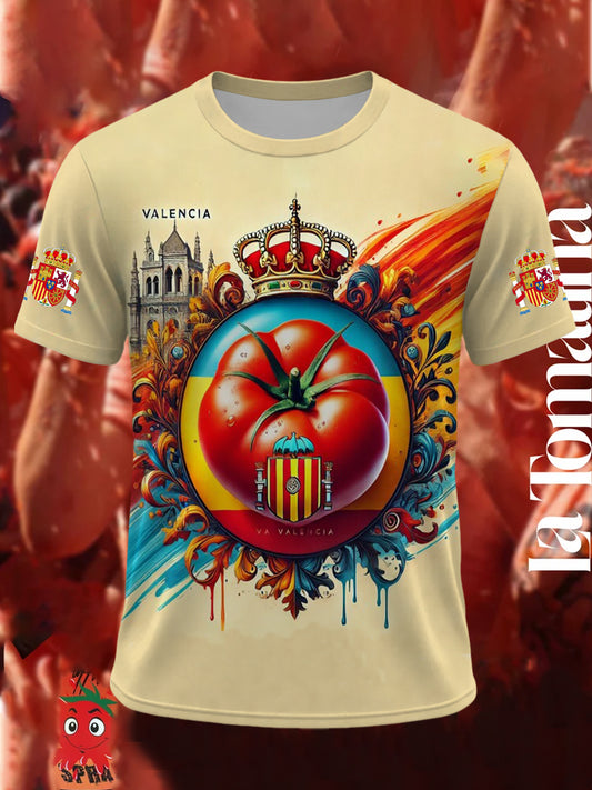 Camiseta de manga corta La Tomatina para hombre