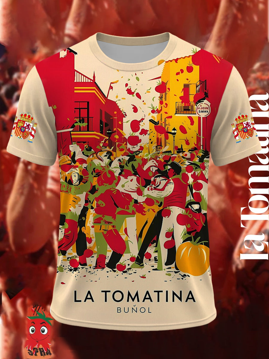 Camiseta de manga corta La Tomatina para hombre