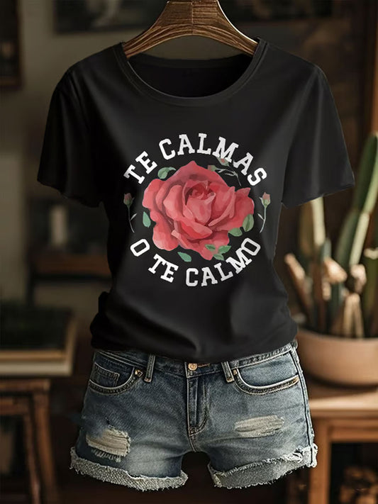 Camiseta con estampado del Mes de la Herencia Hispana para mujer