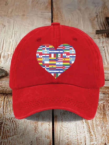 Unisex Hispanic Heritage Month Impreso Sombrero