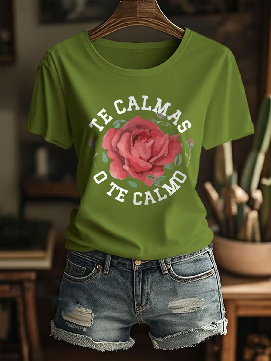 Camiseta con estampado del Mes de la Herencia Hispana para mujer