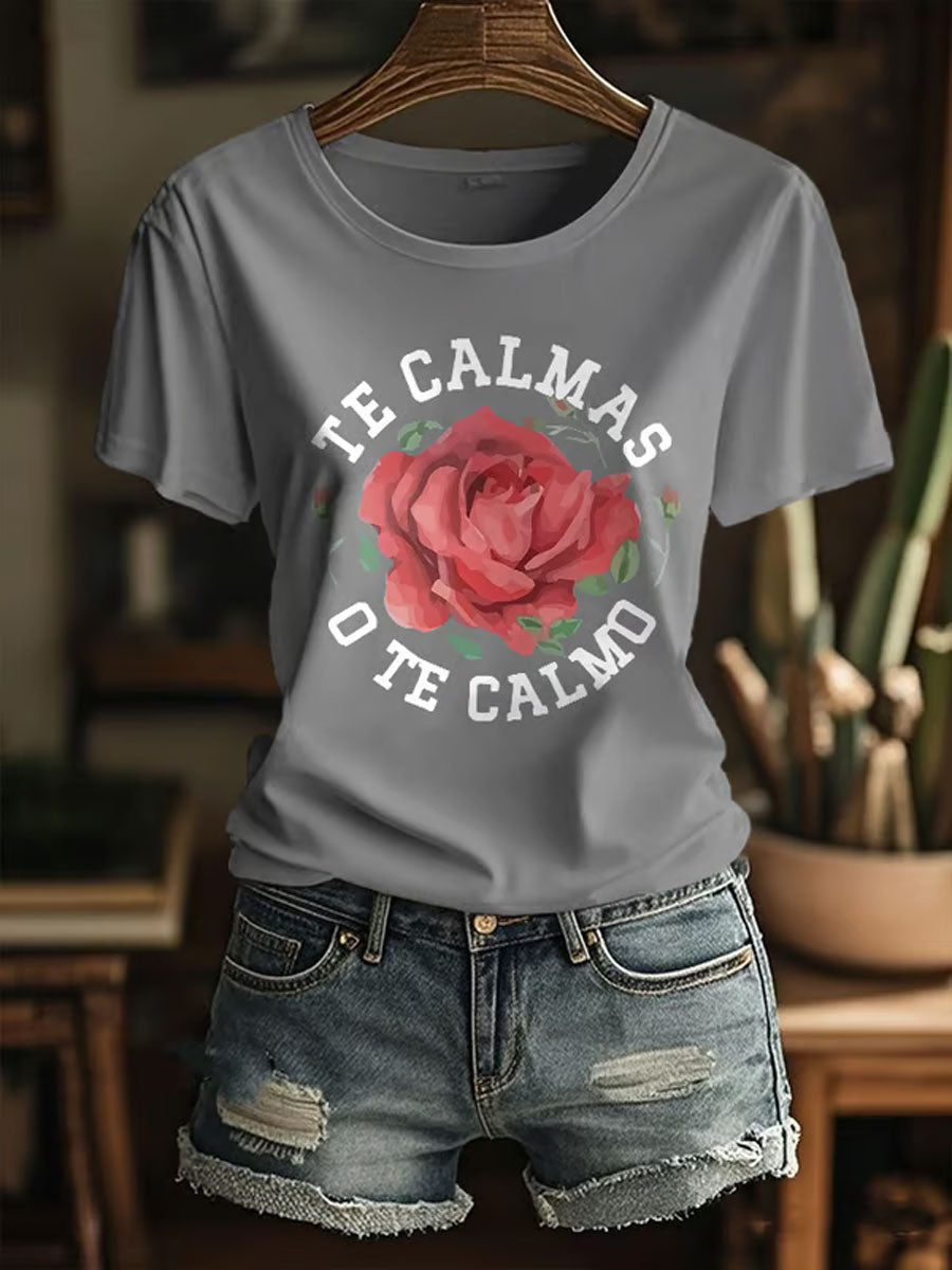 Camiseta con estampado del Mes de la Herencia Hispana para mujer