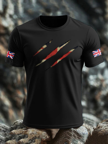 Camiseta de hombre UK Flag Skull Printed
