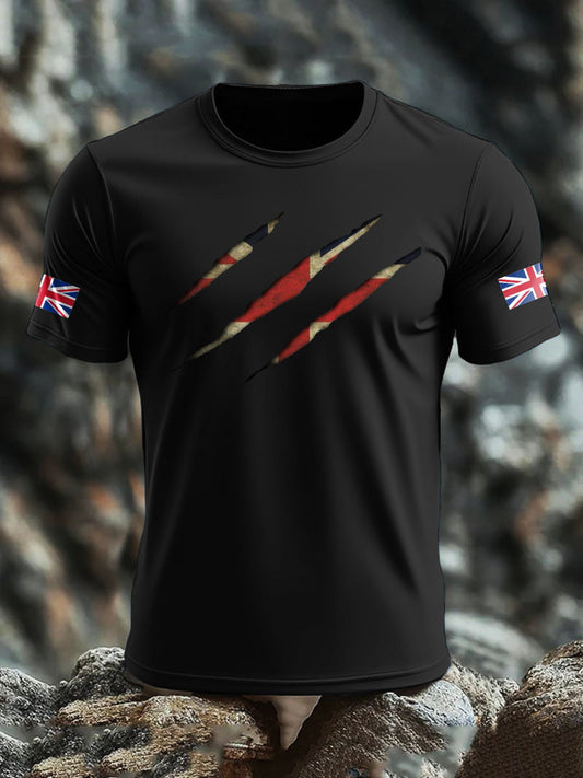 Camiseta de hombre UK Flag Skull Printed