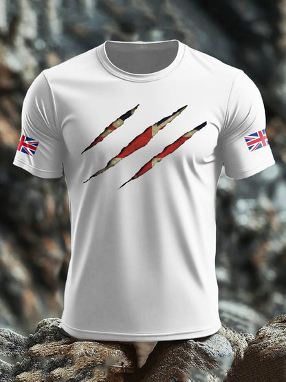Camiseta de hombre UK Flag Skull Printed