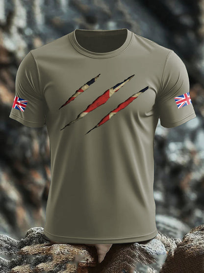Camiseta de hombre UK Flag Skull Printed