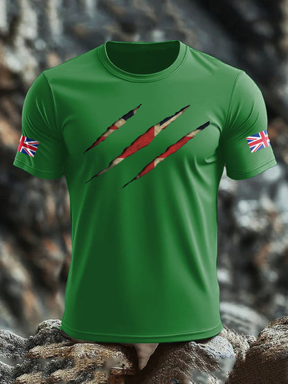 Camiseta de hombre UK Flag Skull Printed