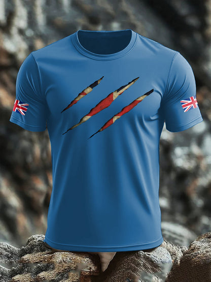 Camiseta de hombre UK Flag Skull Printed
