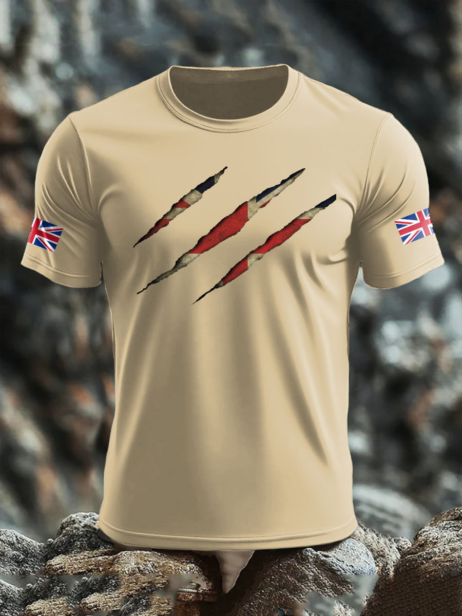 Camiseta de hombre UK Flag Skull Printed