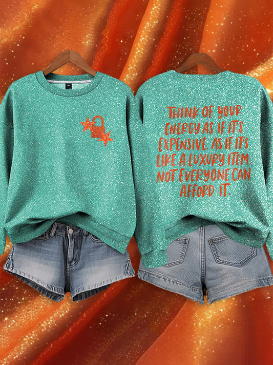 Mujer Showgirl Impreso Music Fan Design Sudadera