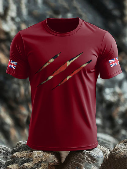 Camiseta de hombre UK Flag Skull Printed