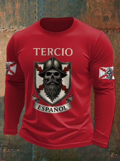 Cruz de España de Borgoña Tercio de los hombres imprimió la camiseta