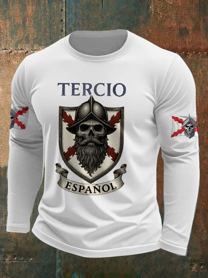Cruz de España de Borgoña Tercio de los hombres imprimió la camiseta