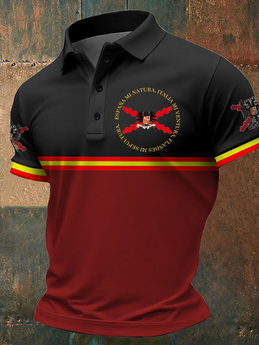 Cruz de los hombres de Borgoña Arte Tercio Impreso Casual Tops