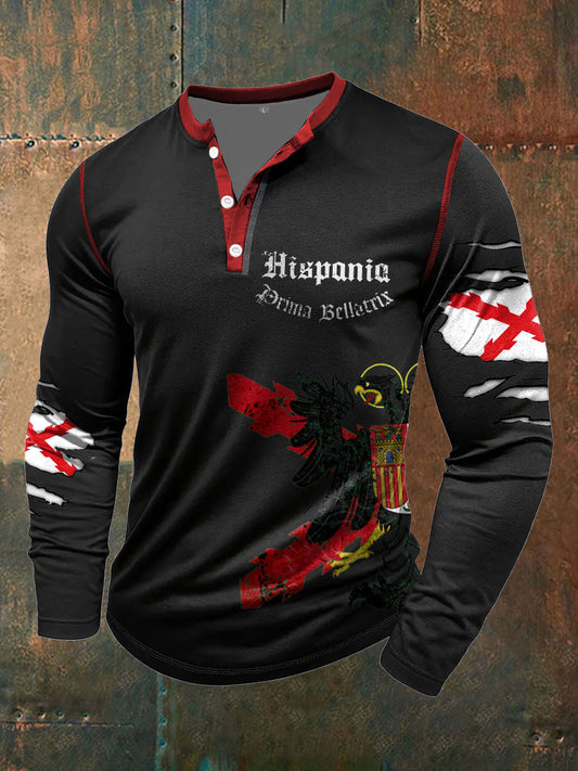 Cruz de los hombres de Borgoña Arte Tercio Impreso Casual Tops