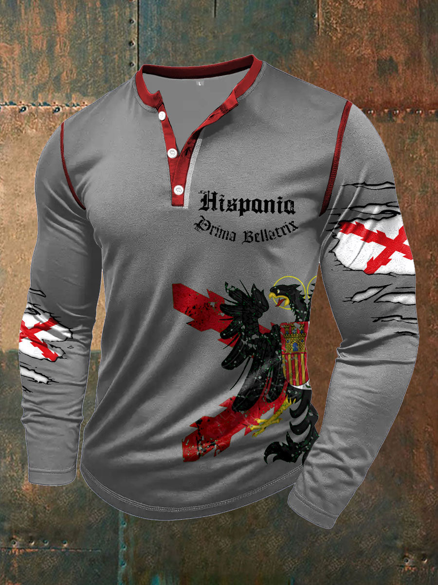 Cruz de los hombres de Borgoña Arte Tercio Impreso Casual Tops