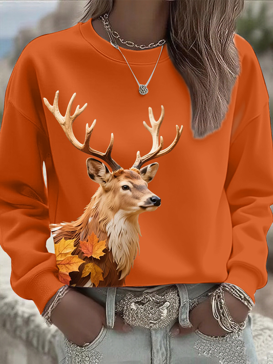 Sudadera regular de otoño para mujer