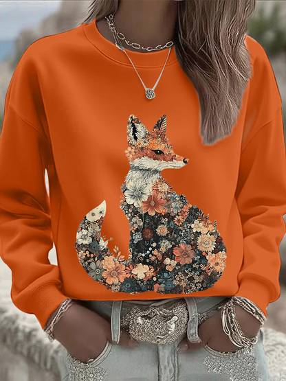 Sudadera regular de otoño para mujer