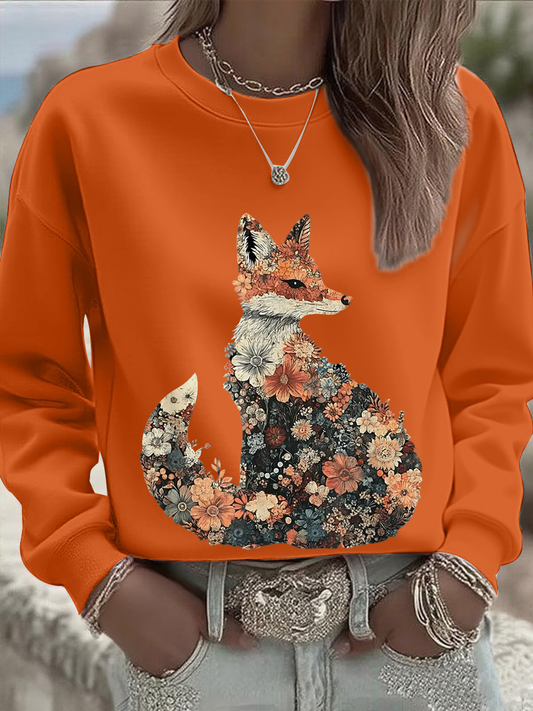 Sudadera regular de otoño para mujer