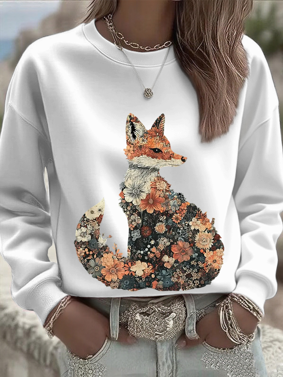 Sudadera regular de otoño para mujer