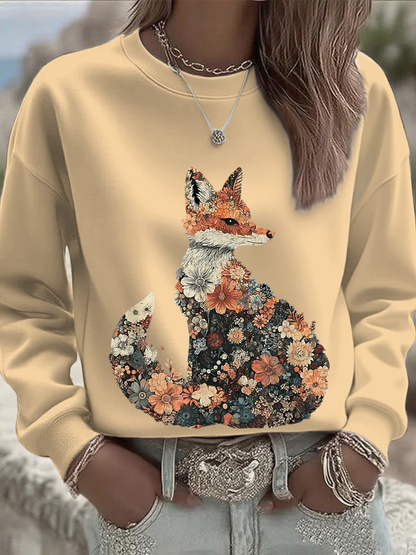 Sudadera regular de otoño para mujer