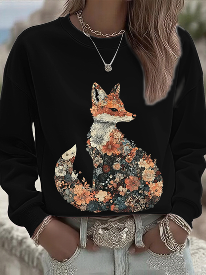 Sudadera regular de otoño para mujer