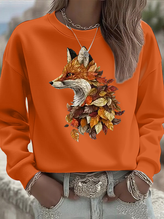 Sudadera regular de otoño para mujer
