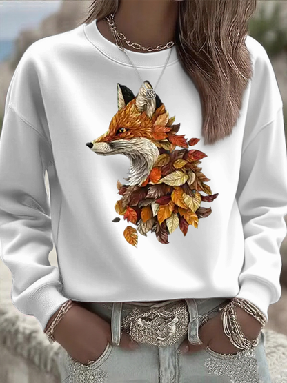 Sudadera regular de otoño para mujer