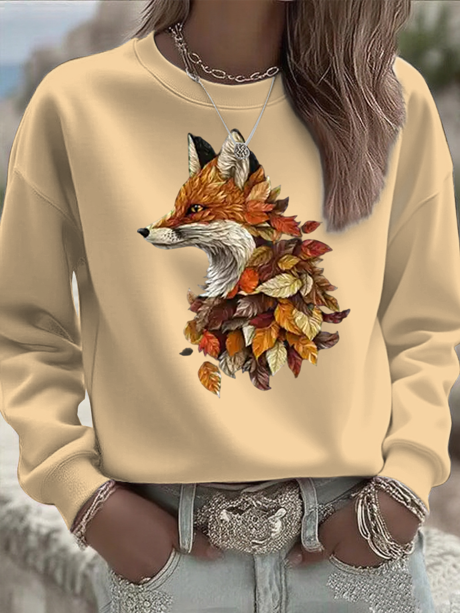Sudadera regular de otoño para mujer