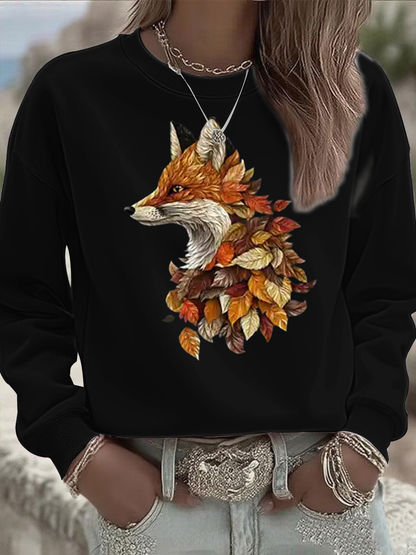 Sudadera regular de otoño para mujer