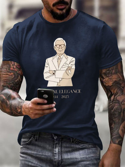 La elegancia eterna de los hombres en memoria cariñosa Moda Leyenda T-shirt