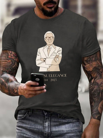 La elegancia eterna de los hombres en memoria cariñosa Moda Leyenda T-shirt