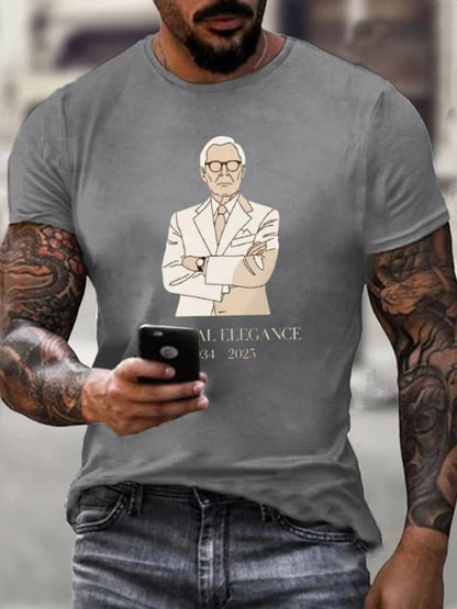La elegancia eterna de los hombres en memoria cariñosa Moda Leyenda T-shirt