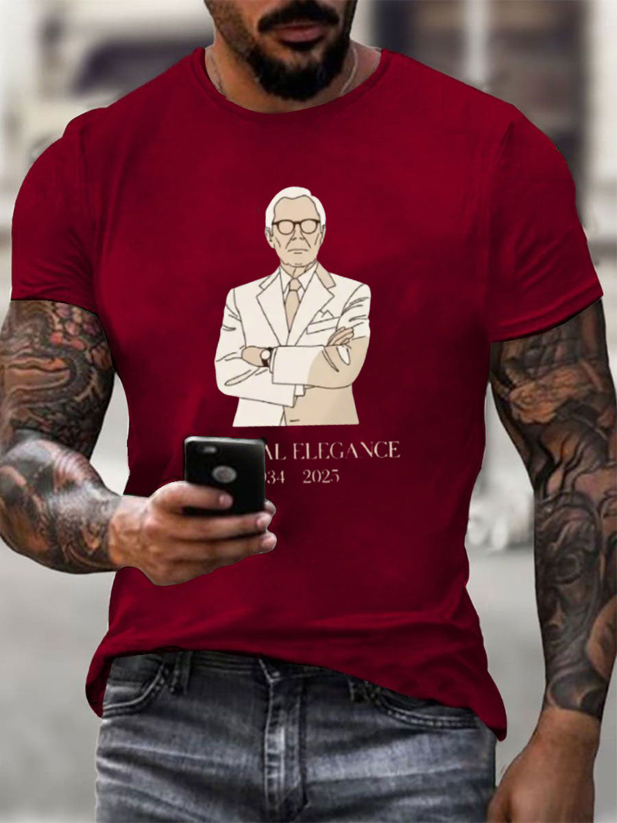 La elegancia eterna de los hombres en memoria cariñosa Moda Leyenda T-shirt