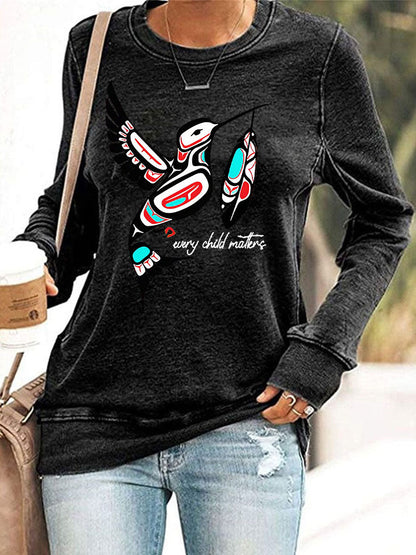 Sudadera estampada Every Child Matters para mujer
