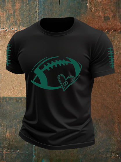Camiseta de manga corta casual para hombre Football Fans Lovers Gameday