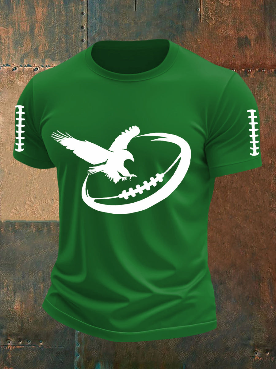 Camiseta de manga corta casual para hombre Football Fans Lovers Gameday