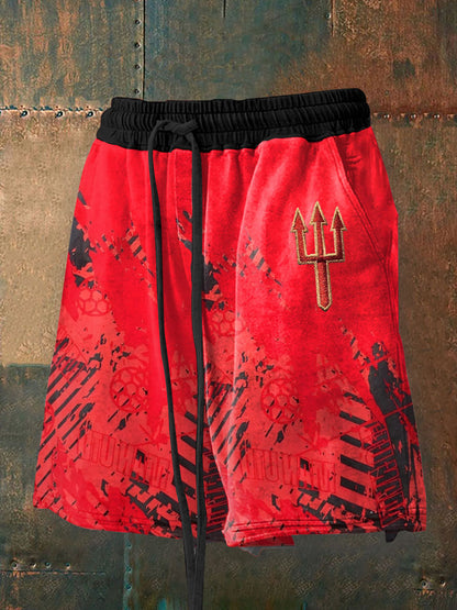 Pantalones cortos del entusiasta del fútbol de los hombres