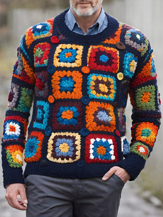 Tops geométricos de otoño e invierno para hombres