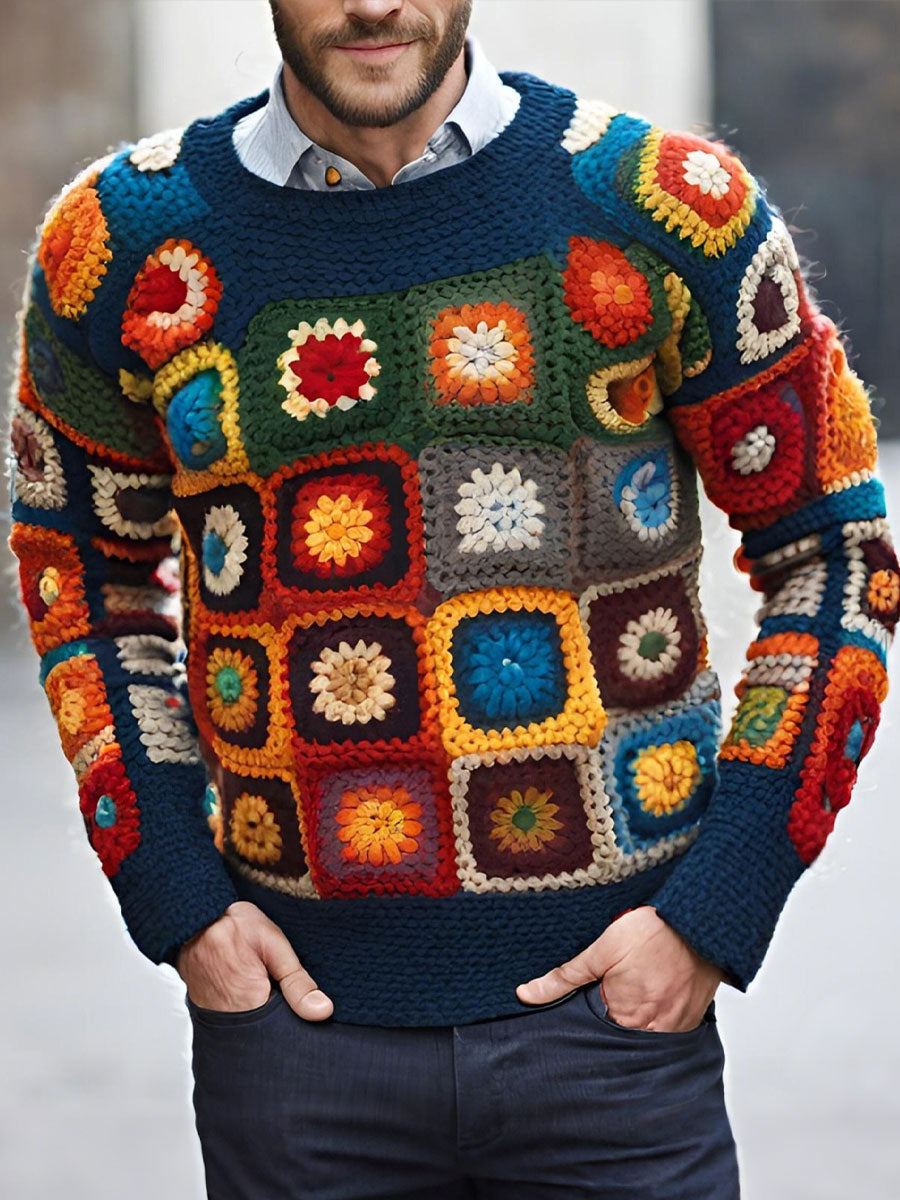 Tops geométricos de otoño e invierno para hombres