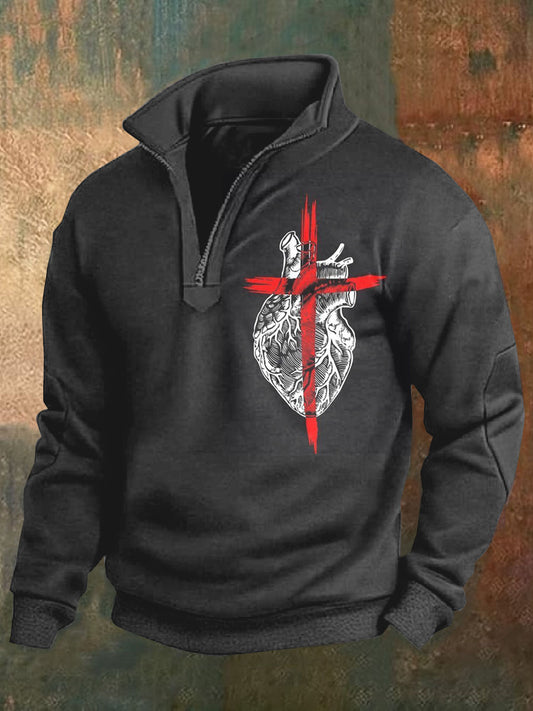 Polo informal con estampado de fe retro