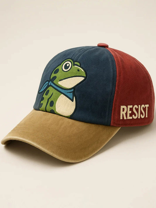 Unisex Portland Frog Resist Print Sombrero