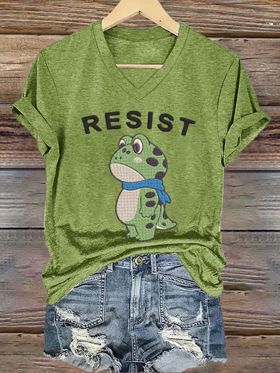 Camiseta de manga corta Portland Frog Resist para mujer