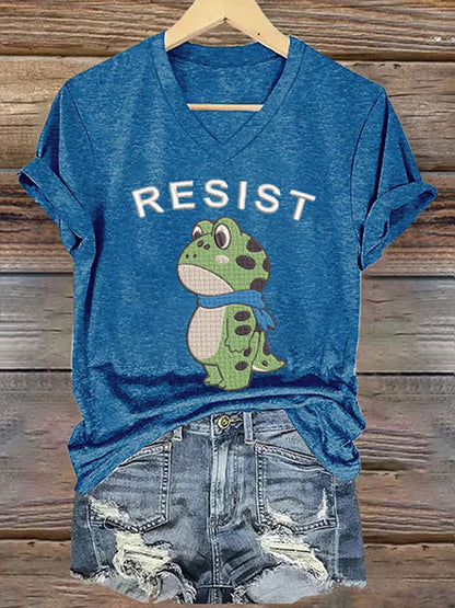 Camiseta de manga corta Portland Frog Resist para mujer