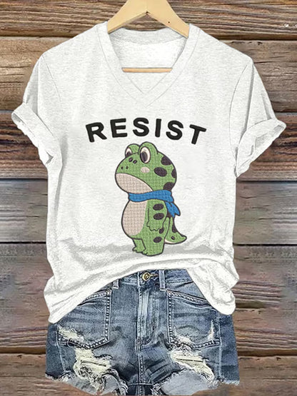 Camiseta de manga corta Portland Frog Resist para mujer