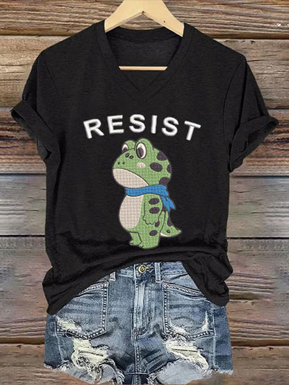 Camiseta de manga corta Portland Frog Resist para mujer