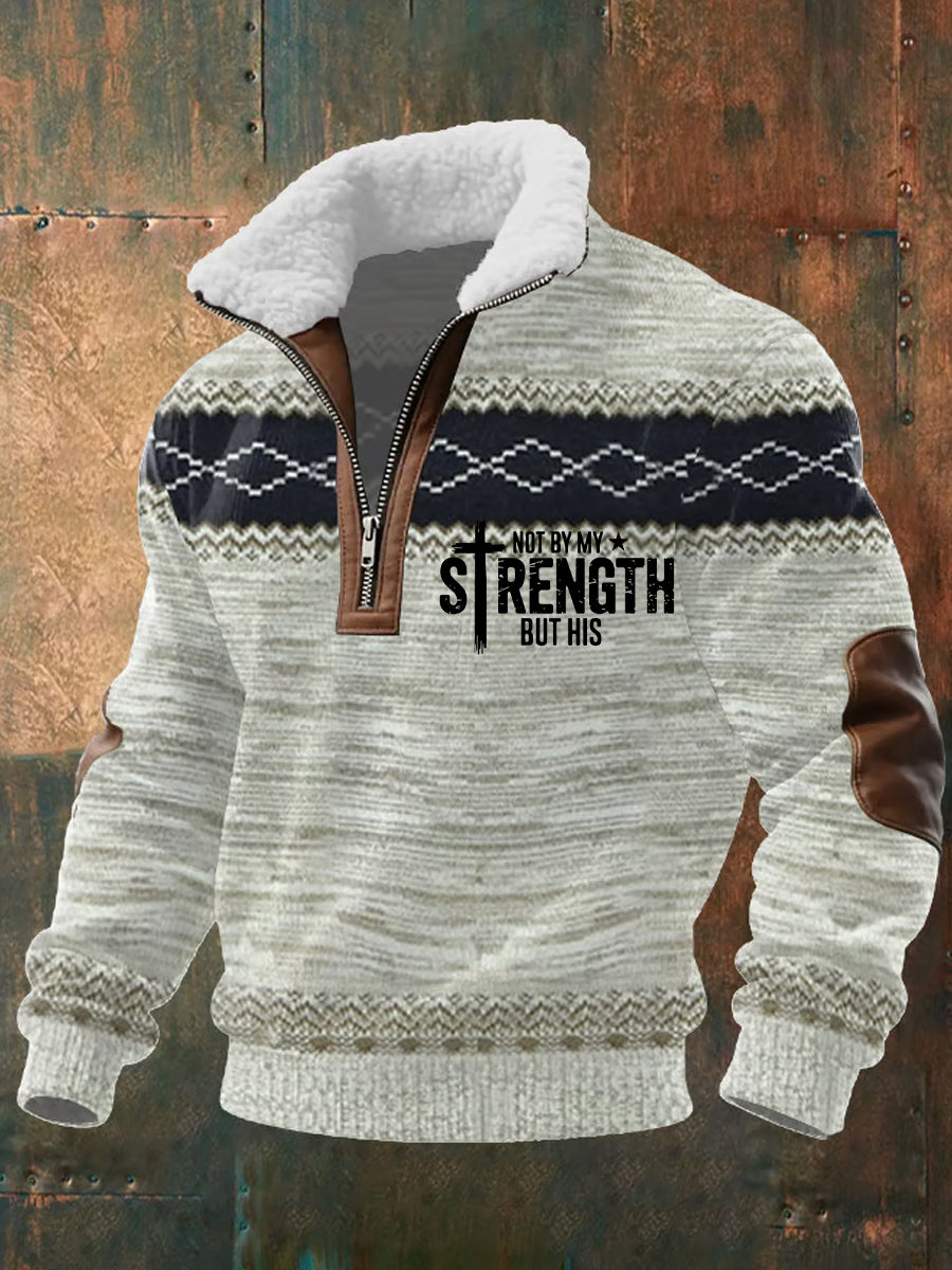 Sudadera Casual Vintage Art Faith para hombre