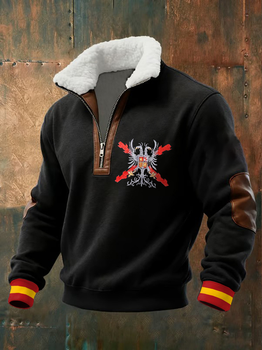 Tops casuales con estampado de arte de España para hombre