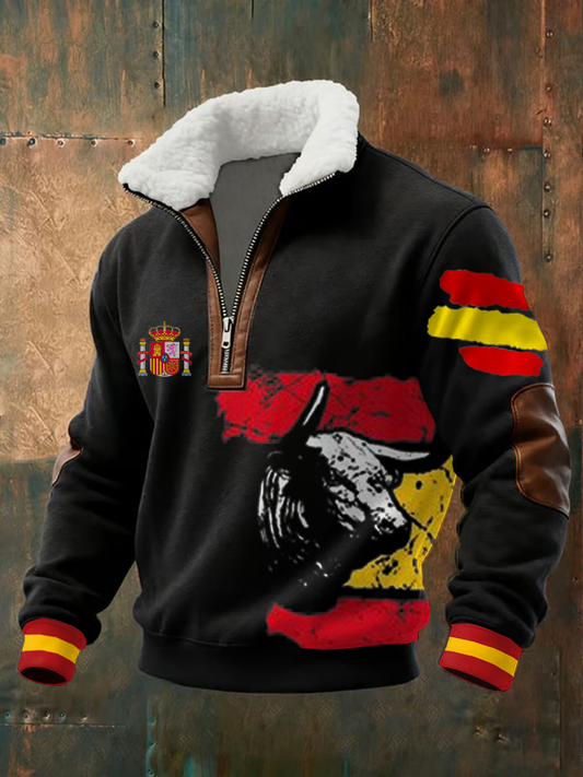 Tops casuales con estampado de arte de España para hombre