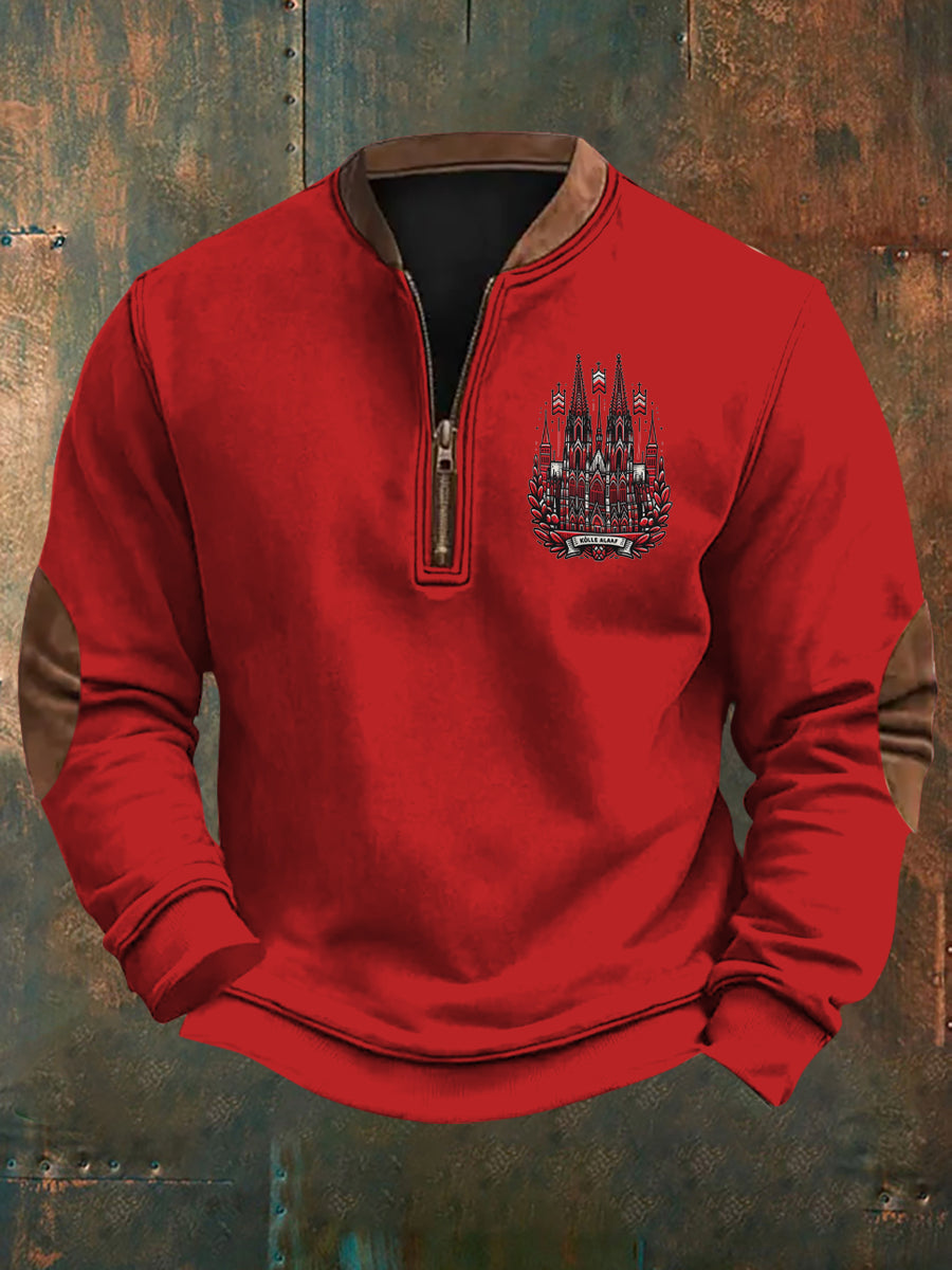 Sudadera casual con estampado Carnaval de Alemania Colonia para hombre